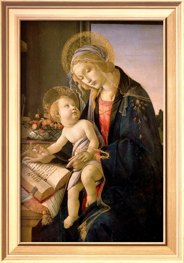 The Virgin Teaching The Infant Jesus To Read By Sandro Botticelli